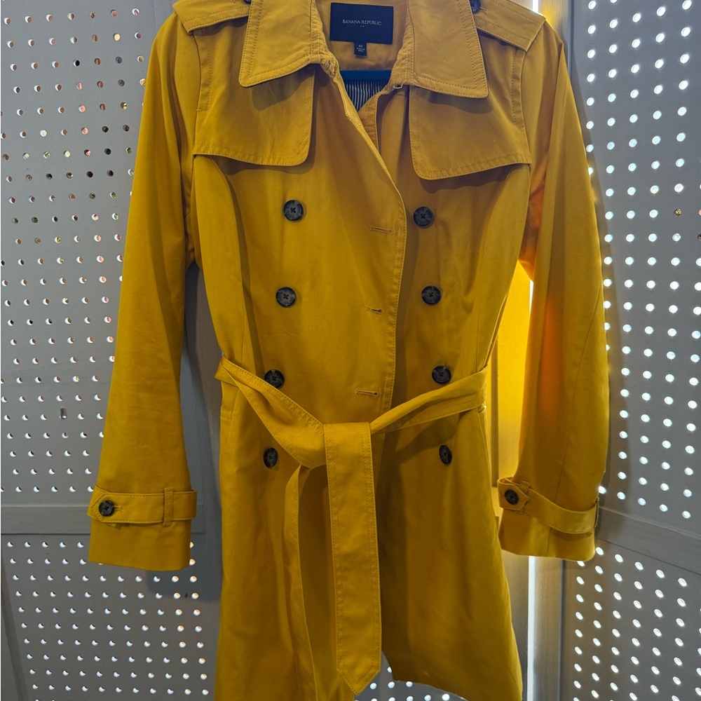 Banana Republic Mustard Trench Coat